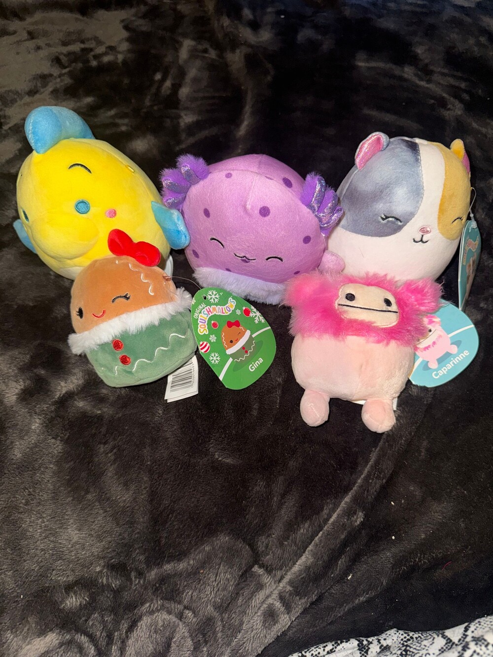 Squishmallows Caparinne Plush Toy 5 Count Pink Soft Collectible Set